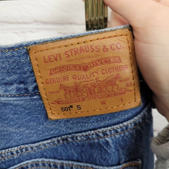 SALE 5/$25 Levi's Womens 501 High Rise Button Fly Skinny Jeans Medium Wash Blue - Picture 8 of 12